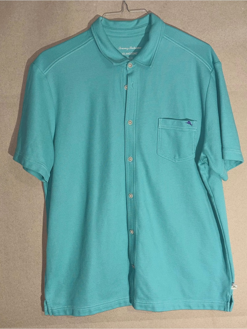 Tommy Bahama Teal Short-Sleeve Button Down Shirt